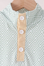 Khaki Geo Diamond pants set - ARIA KIDS