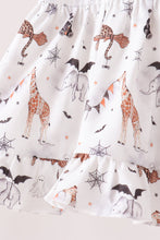 Brown zoo animal ruffle bloomer set - ARIA KIDS