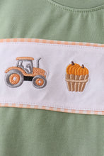 Green farm embroidery pants set - ARIA KIDS