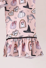 Pink Spooky print bamboo pajama set