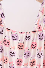 Jack-O-Lantern print tiered mom dress - ARIA KIDS