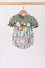 Green pumpkin french knot bubble - ARIA KIDS
