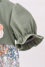 Green pumpkin french knot bubble - ARIA KIDS