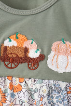 Green pumpkin french knot bubble - ARIA KIDS