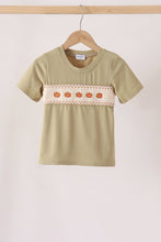 Sage pumpkin embroidery top - ARIA KIDS