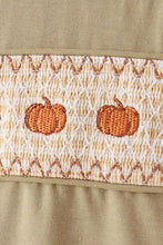 Sage pumpkin embroidery top - ARIA KIDS