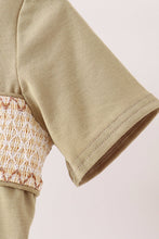 Sage pumpkin embroidery top - ARIA KIDS