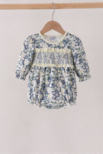 Vintage Floral Smocked Ruffle Bubble