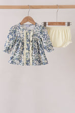 Vintage Floral Ruffle Bloomer Set