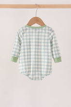 Sage plaid pocket bubble