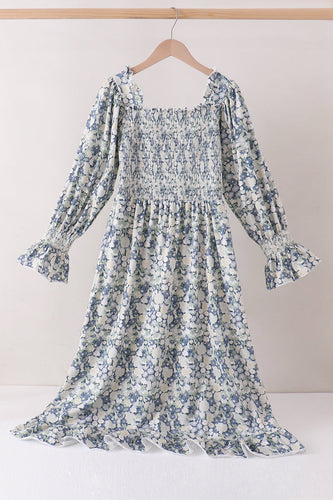 Vintage Floral Smocked Mom Dress - ARIA KIDS