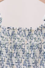 Vintage Floral Smocked Mom Dress