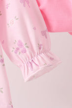 Pink floral bow ruffle bloomer set - ARIA KIDS
