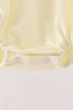 Beige goose embroidery ruffle bubble
