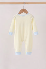 Beige goose embroidery romper