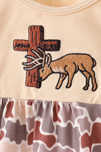 Khaki camoufalge cross deer embroidery bubble - ARIA KIDS
