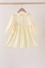 Cream smocked bow dress - ARIA KIDS