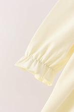 Cream smocked bow dress - ARIA KIDS