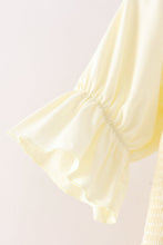 Cream smocked mom tiered dress - ARIA KIDS