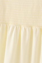 Cream smocked mom tiered dress - ARIA KIDS