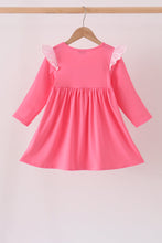 Pink sweet as pie embroidery ruffle dress