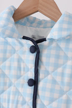 Blue gingham jacket