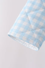 Blue gingham jacket