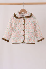 Sage floral ruffle jacket - ARIA KIDS