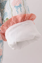 Blue hydrangea ruffle jacket