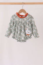 Grey goose applique ruffle bubble - ARIA KIDS
