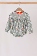 Grey goose applique ruffle bubble - ARIA KIDS