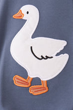 Navy goose applique bubble - ARIA KIDS