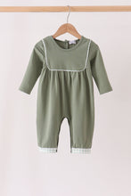 Green Solid Romper - ARIA KIDS