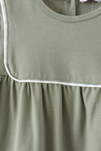 Green Solid Romper - ARIA KIDS