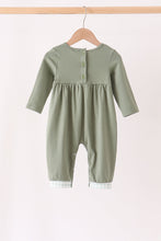 Green Solid Romper - ARIA KIDS