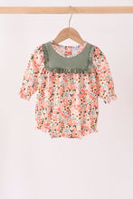 Green floral ruffle bubble - ARIA KIDS