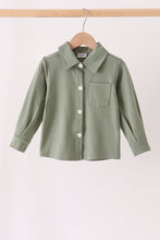 Green Pocket Button Down Shirt
