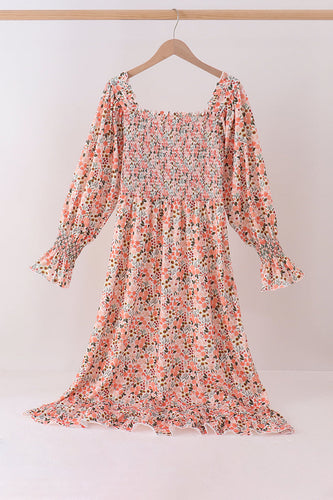 Floral smocked mom dress - ARIA KIDS