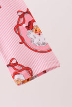 Pink santa claus bamboo ruffle bubble
