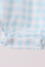 Pumpkin Pie Embroidery Gingham Bubble