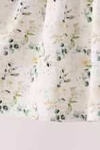 Sage floral smocked ruffle pants set - ARIA KIDS