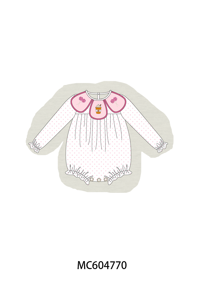 Pink french knot dot bubble - ARIA KIDS