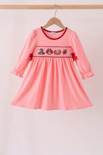 Pink turkey embroidery dress