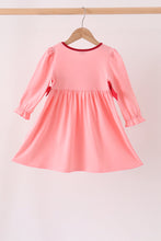 Pink turkey embroidery dress