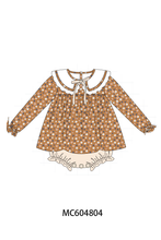 Fall floral print bubble