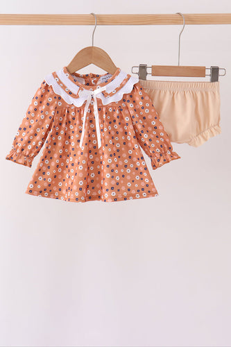 Fall floral print bloomer set - ARIA KIDS