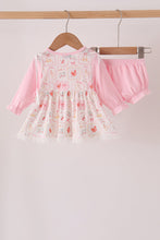 Pink chicken embroidery bloomer set - ARIA KIDS