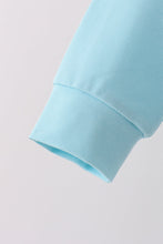 Blue Floral Bow Applique Top - ARIA KIDS