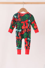 Forest Bow Zip Bamboo Romper