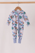 Blue Cowboy Bamboo Romper